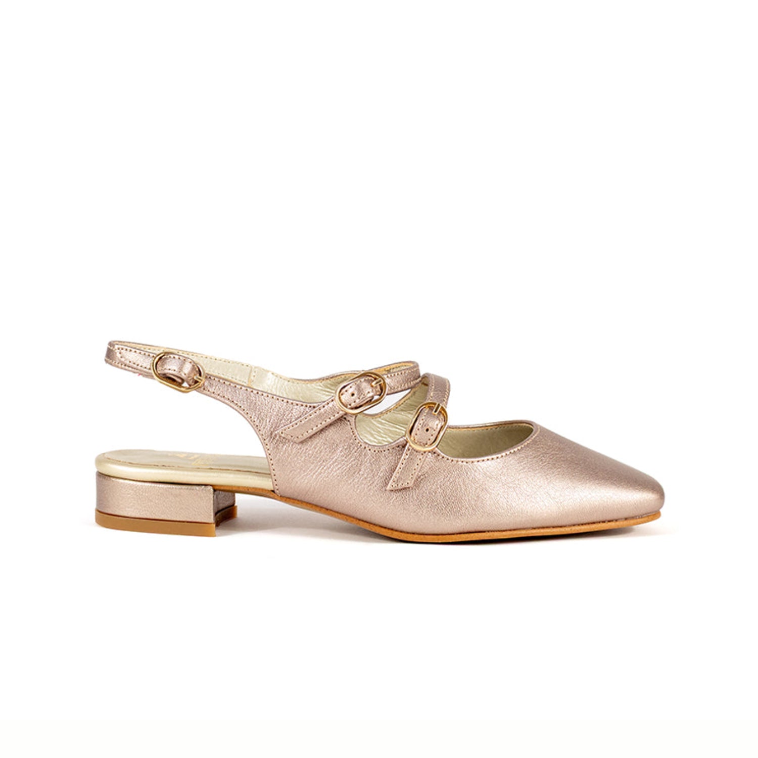 Mary Jane Champagne Double Strap