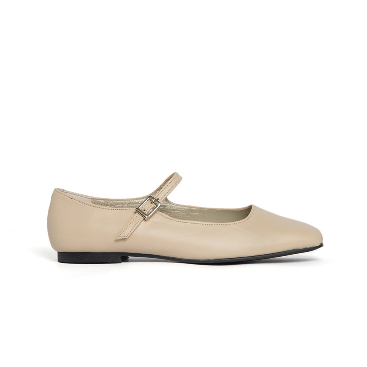 Mary Jane Square Toe Ivory