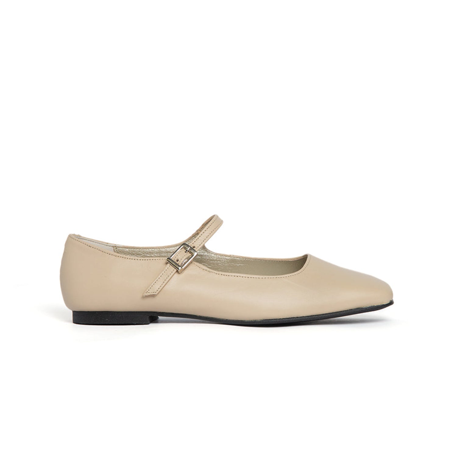 Mary Jane Square Toe Ivory