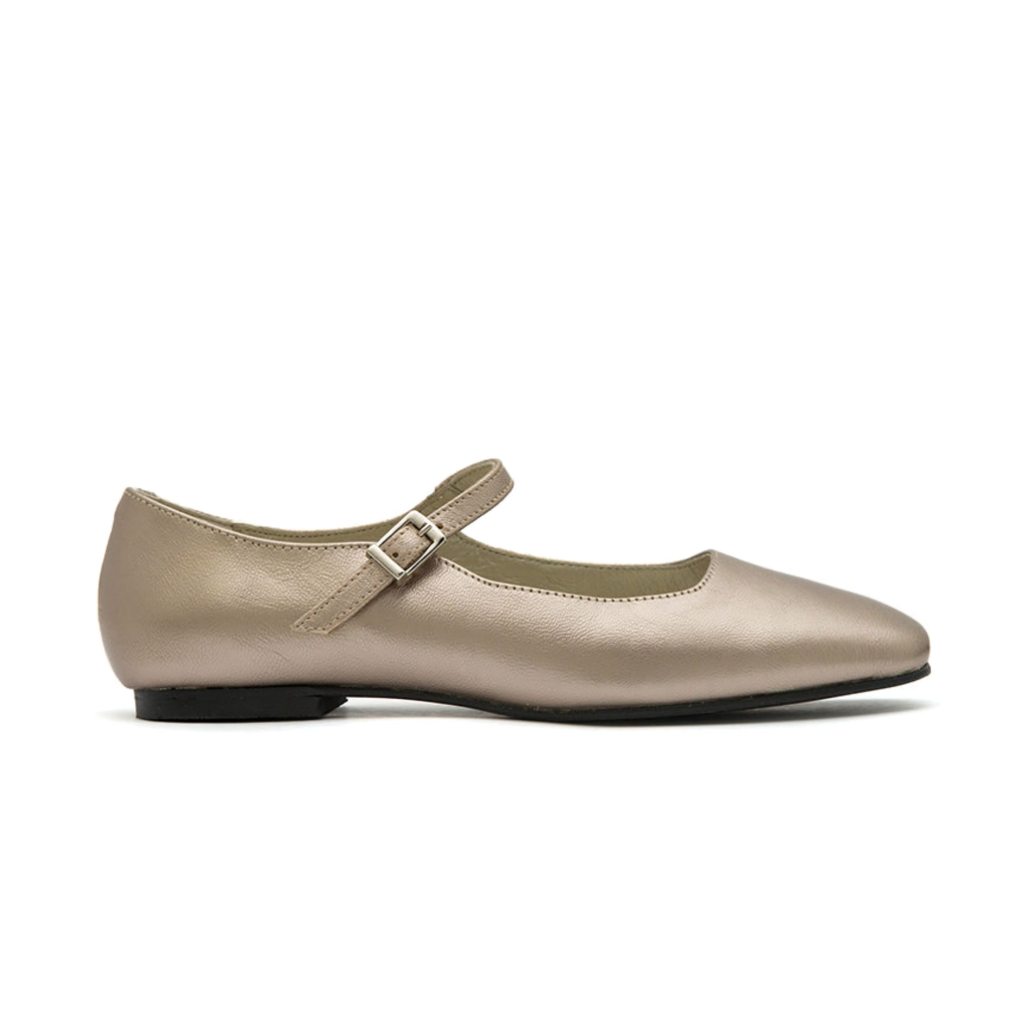 Ellie Square Toe Mary Jane - Light Gold