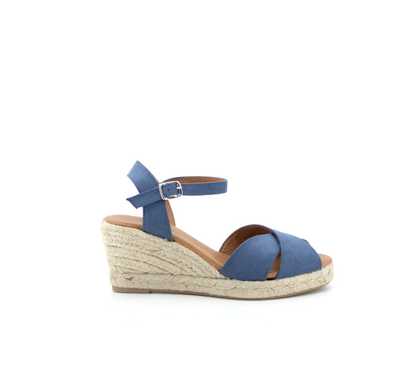 Jimena French Blue Crisscross Medium W.