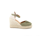 Jimena Olive High Wedge Strap