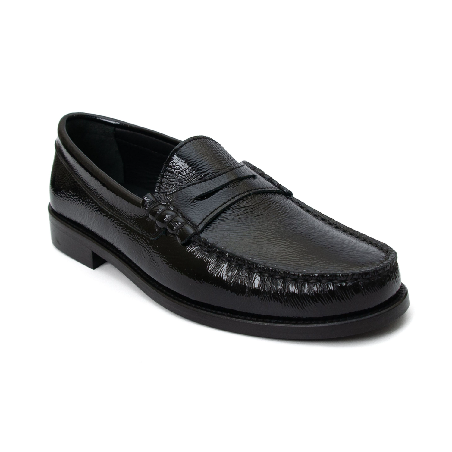 Mila Loafer - Crinkled Patent