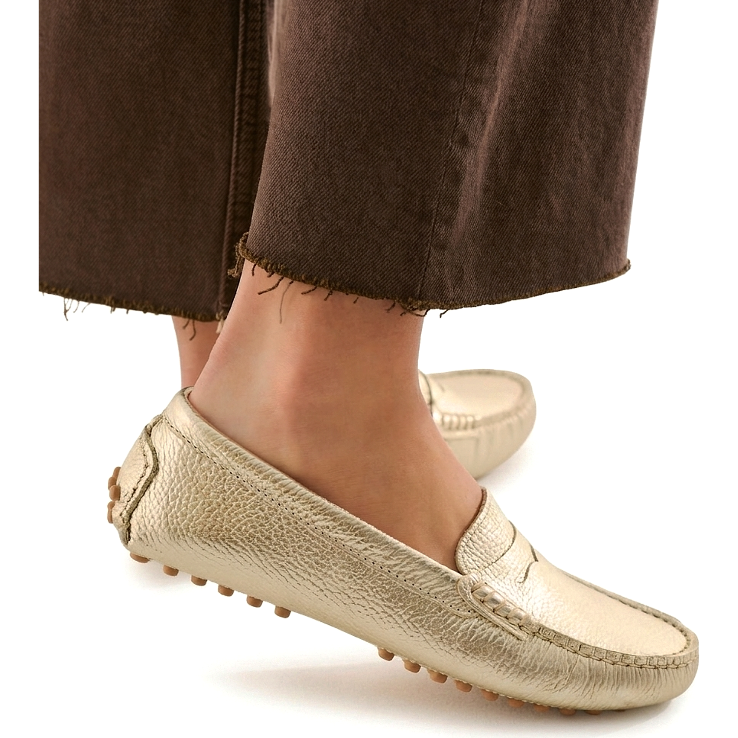 Oporto Loafer - Champagne Metallic