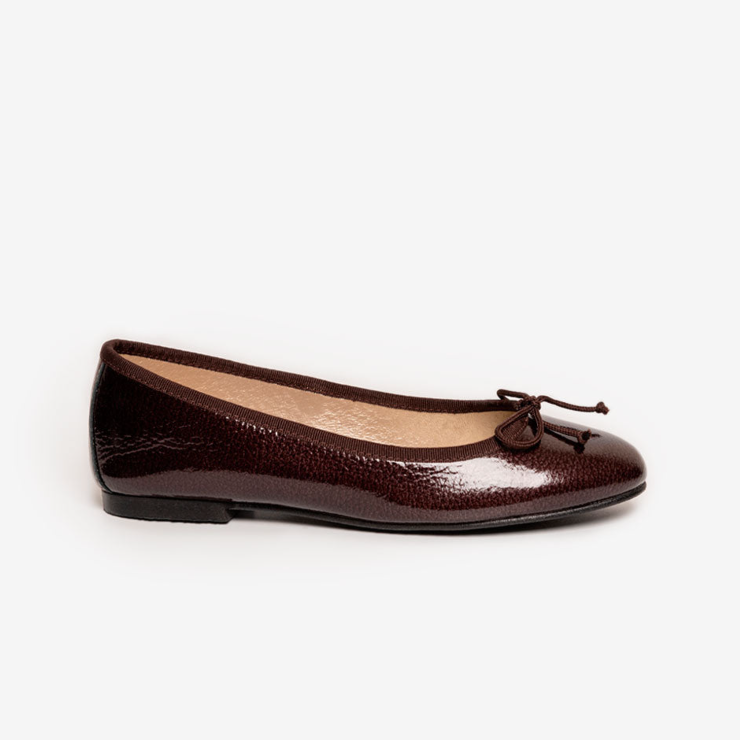 Sofia Ballet Flat - Dark Brown Patent