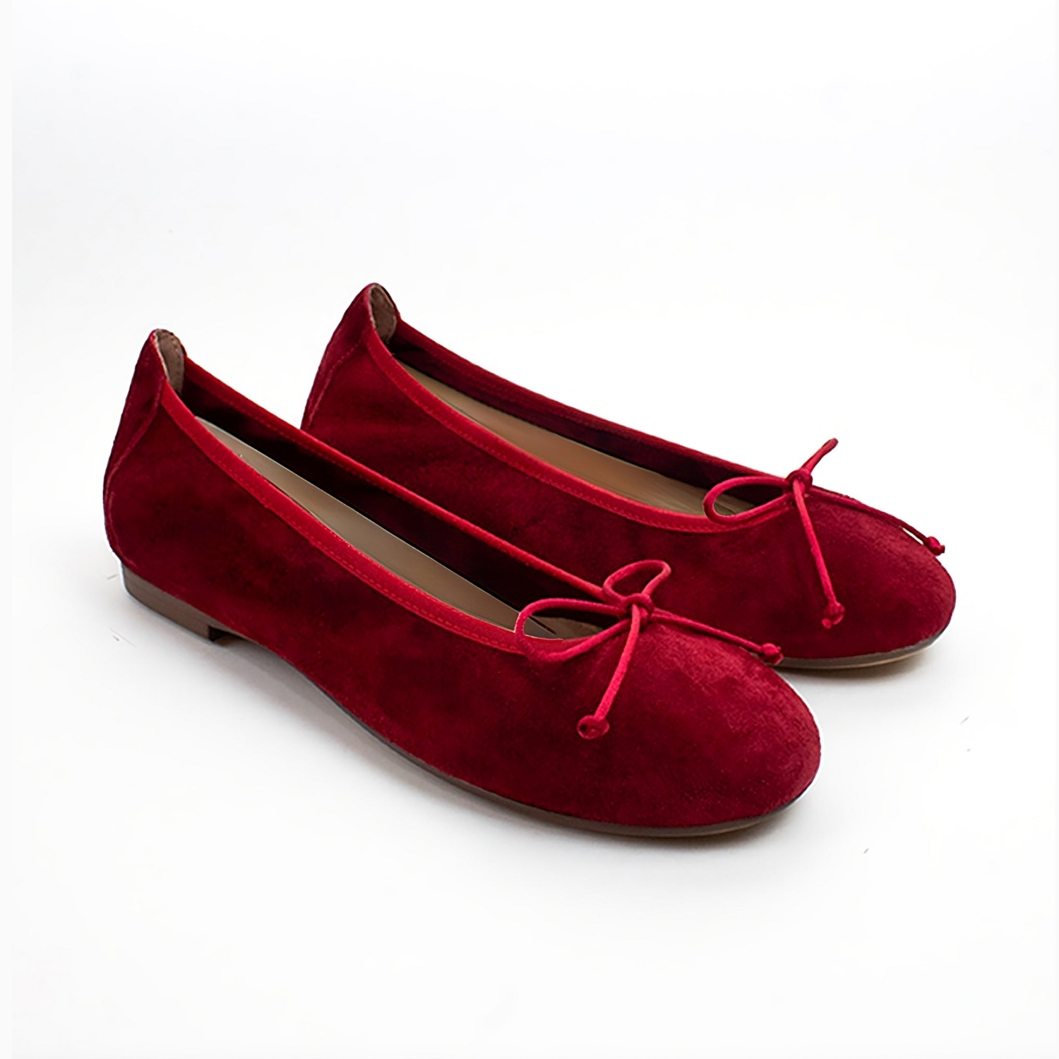 Sofia Ballet Flat - Claret Red