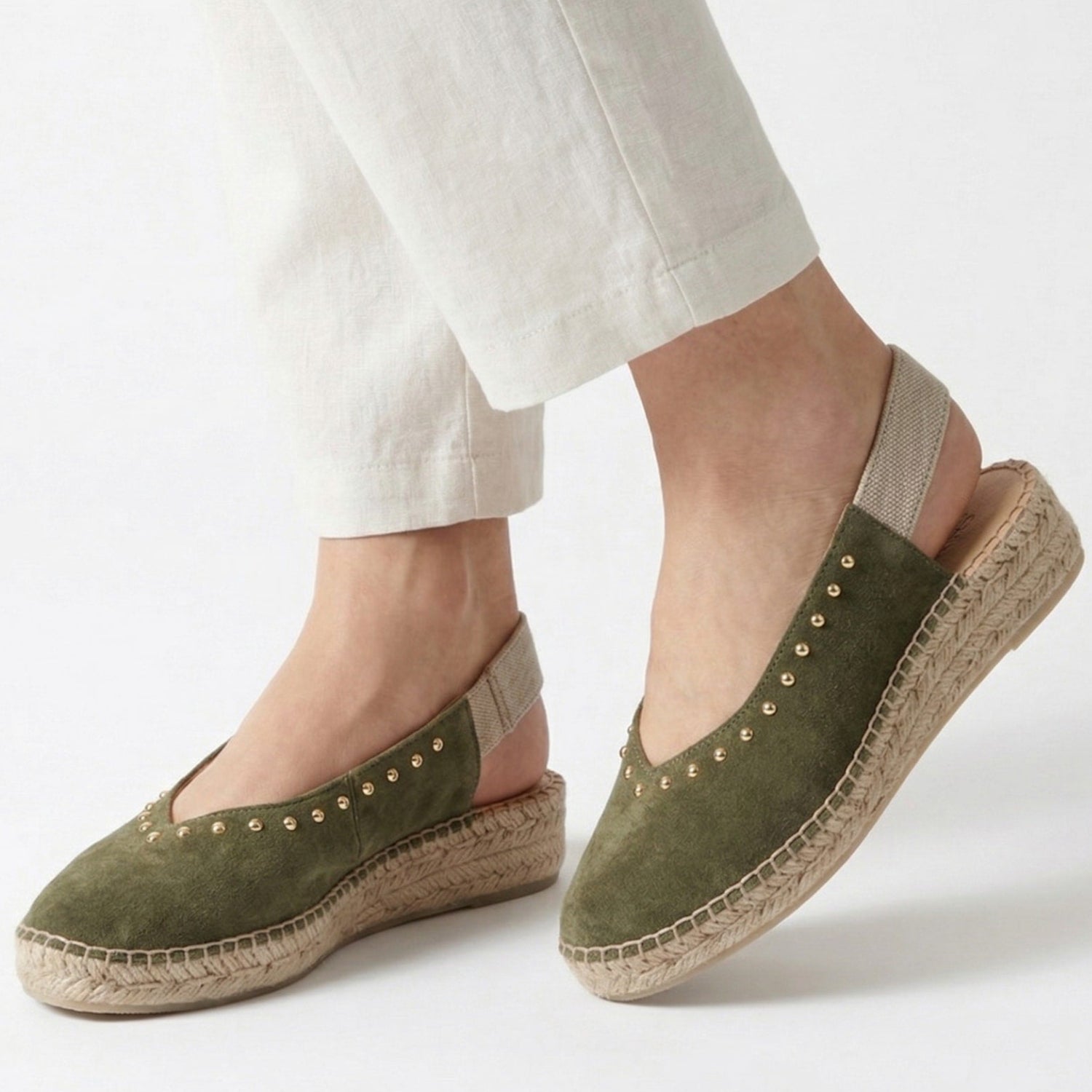 Vayrac Suede Espadrille - Sage
