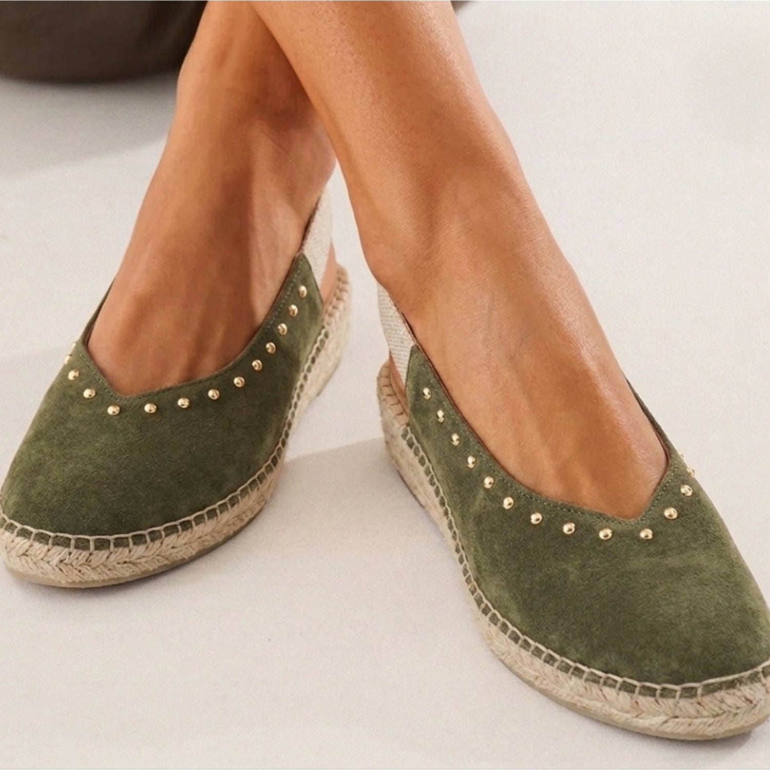 Vayrac Suede Espadrille - Sage
