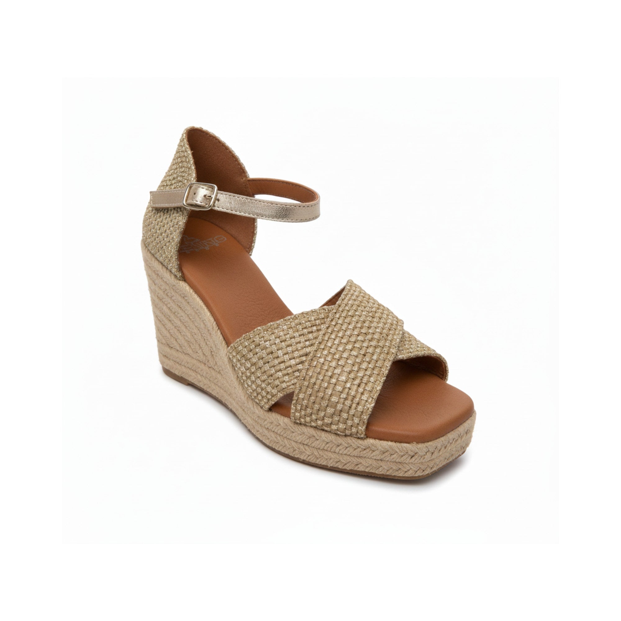 Jimena High Double Band Gold-Woven