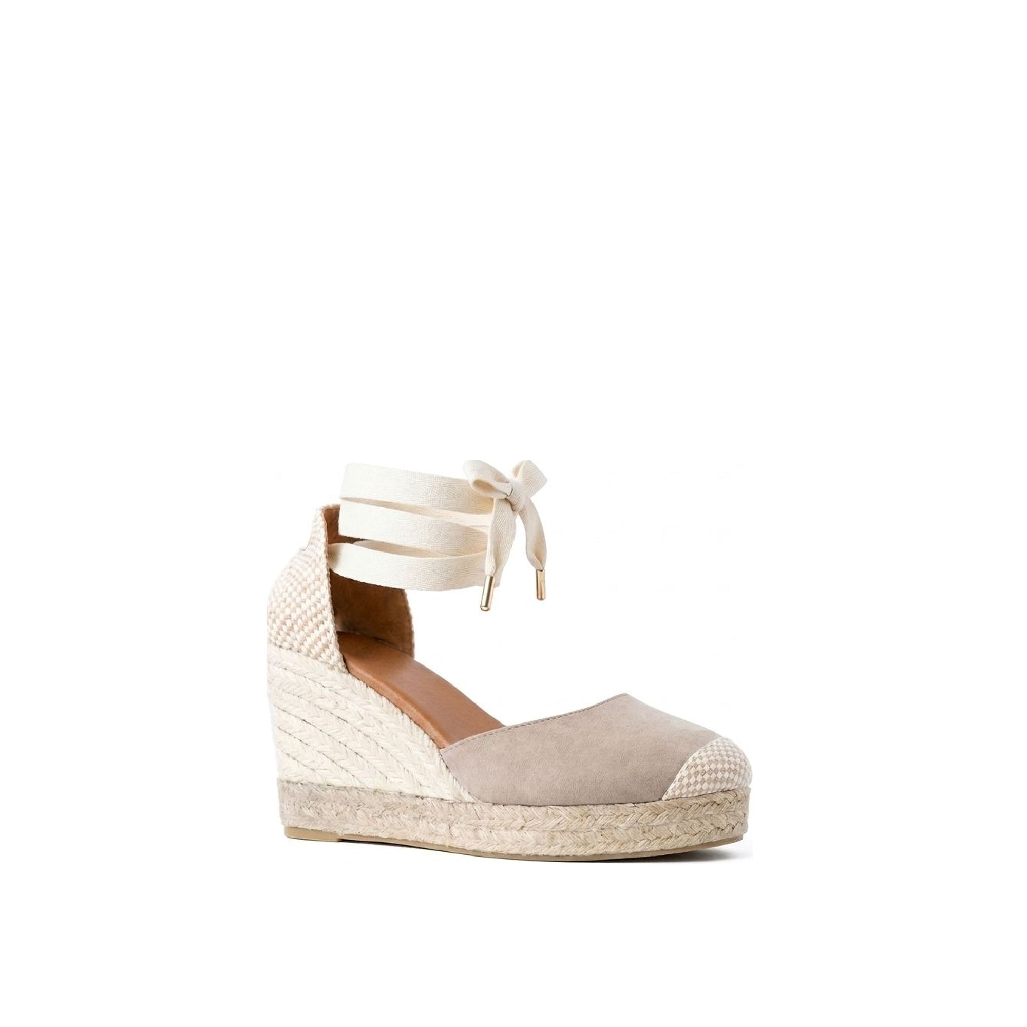 Jimena High Laces Taupe