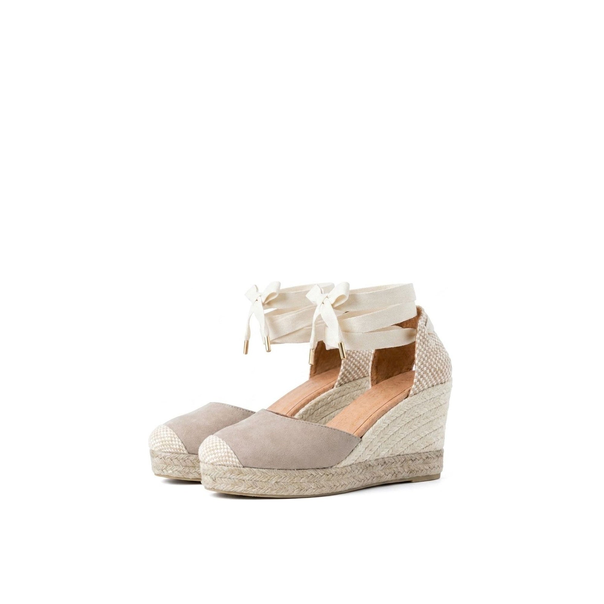 Jimena High Laces Taupe