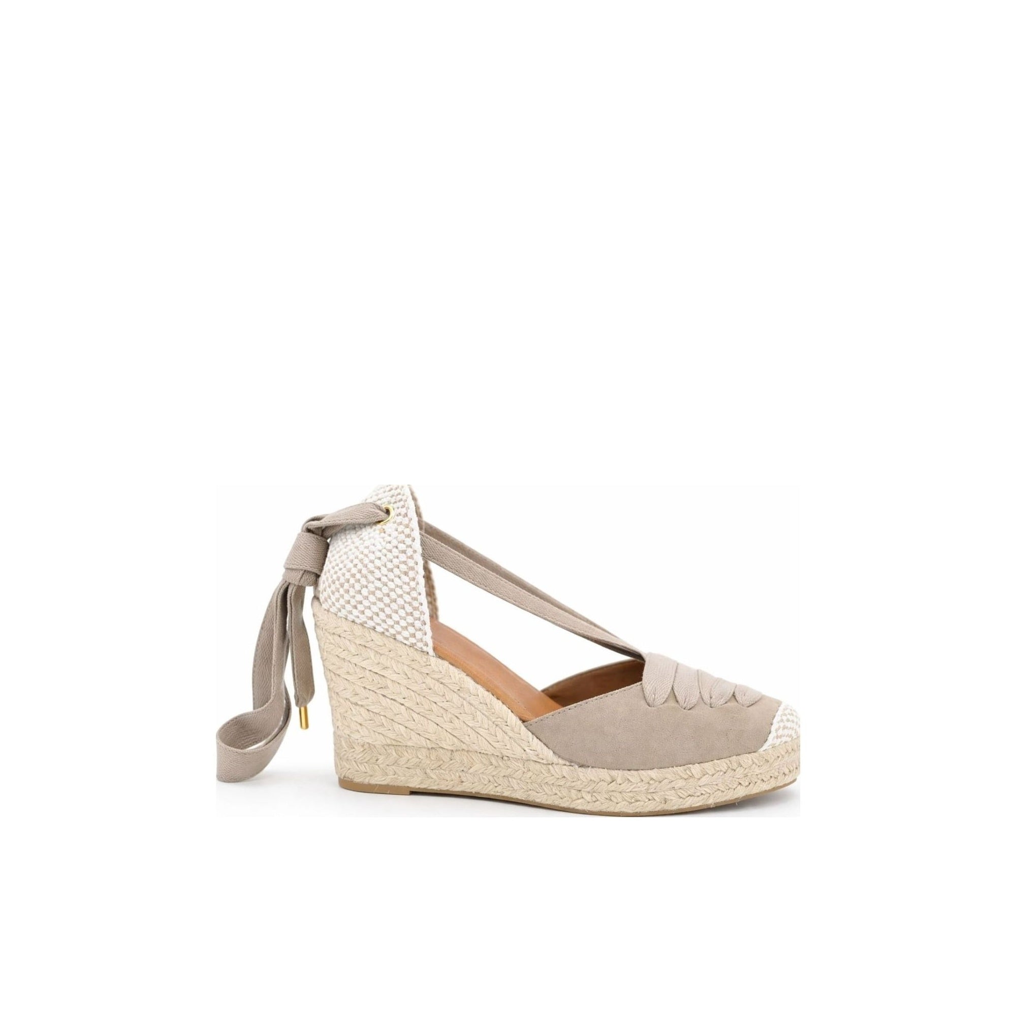 Jimena High Laces Taupe Lace-Up