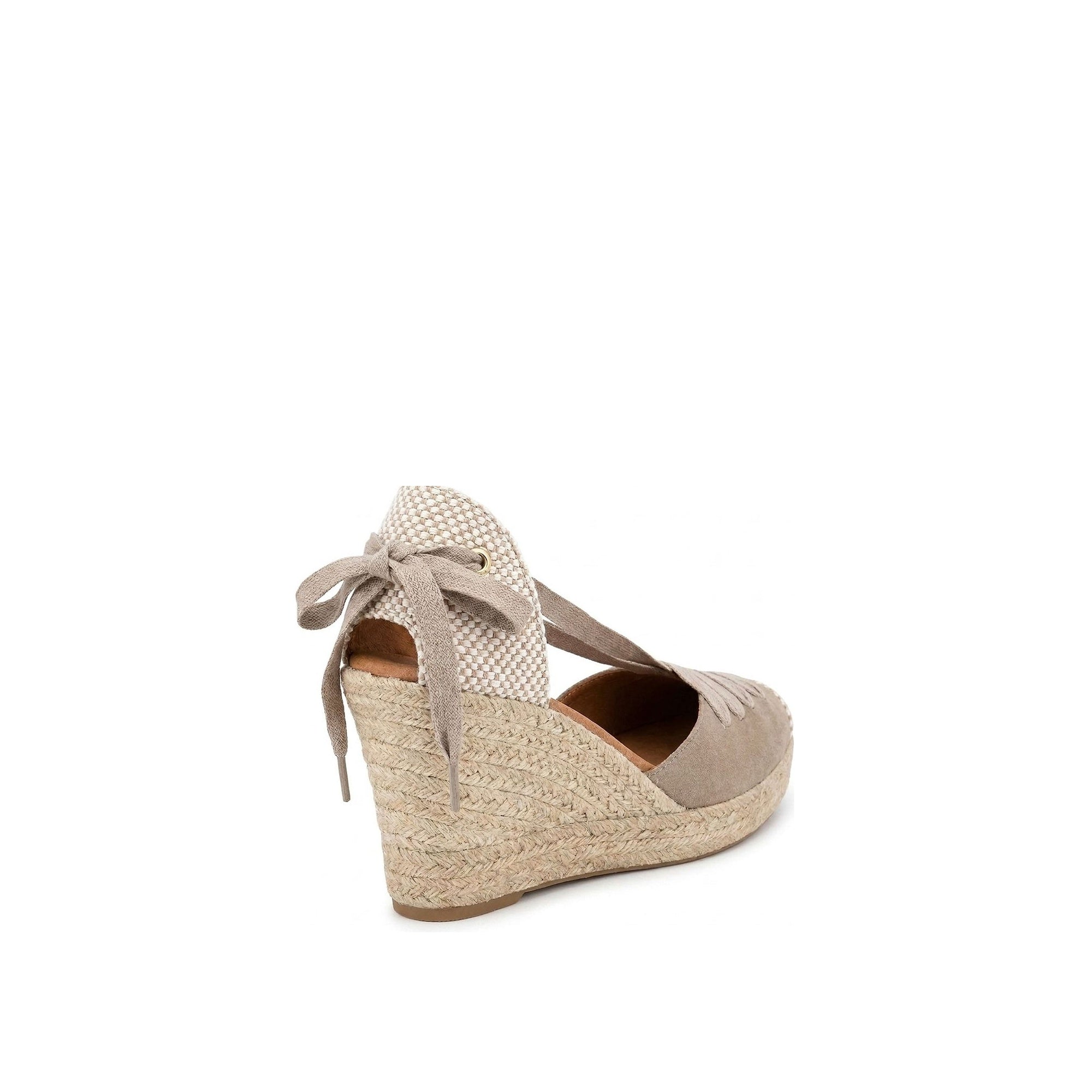 Jimena High Laces Taupe Lace-Up