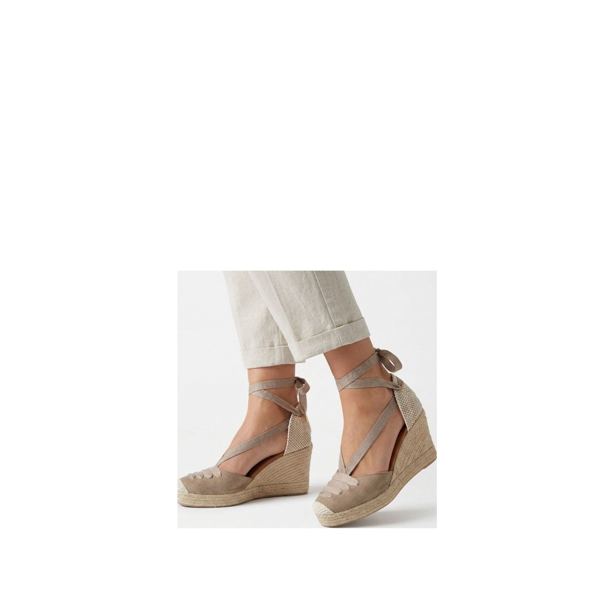 Jimena High Laces Taupe Lace-Up