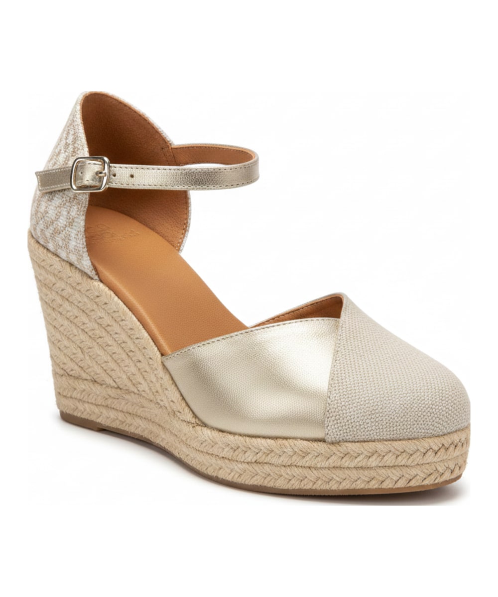 Jimena High Strap Gold-Woven