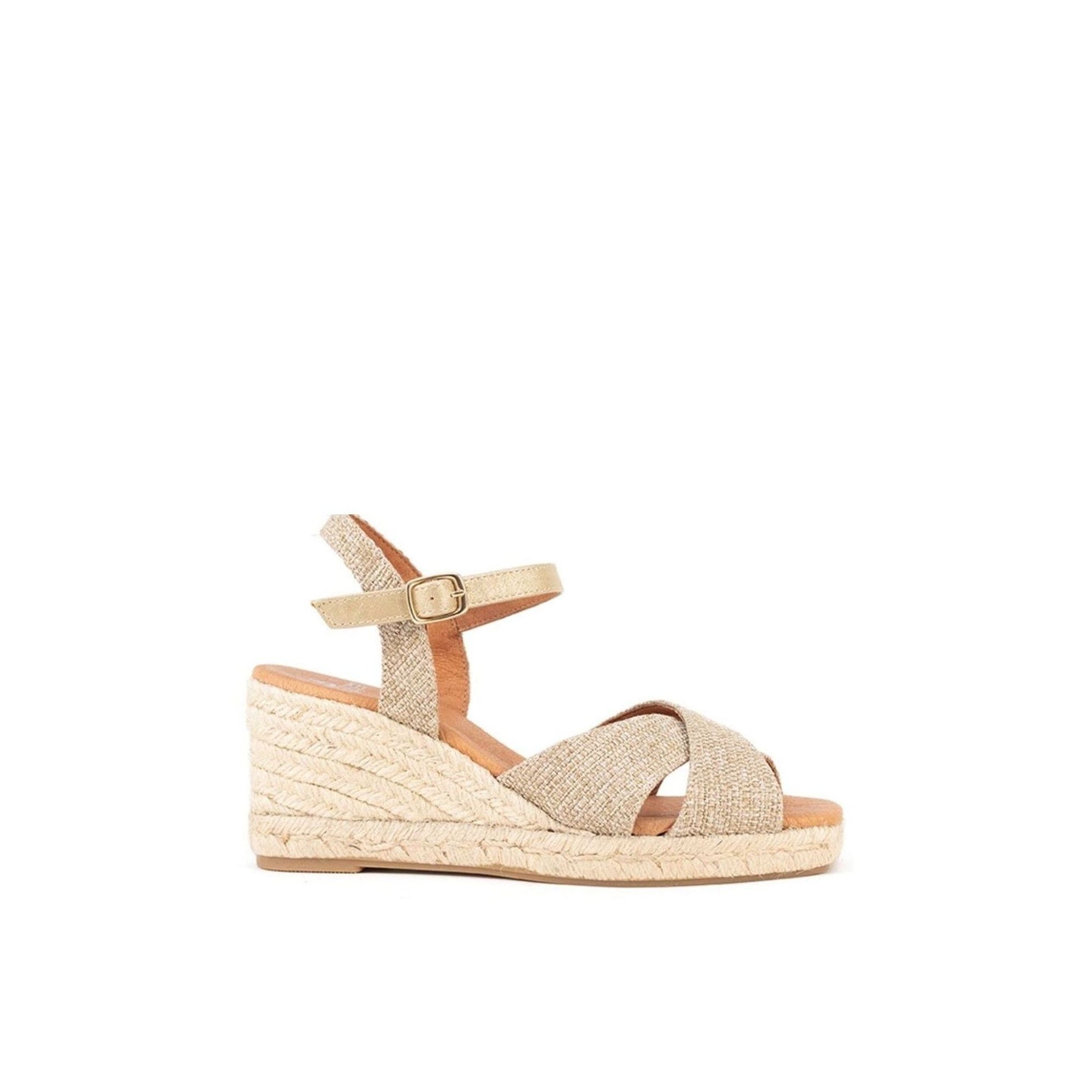 Jimena Mid Double Band Gold-Woven