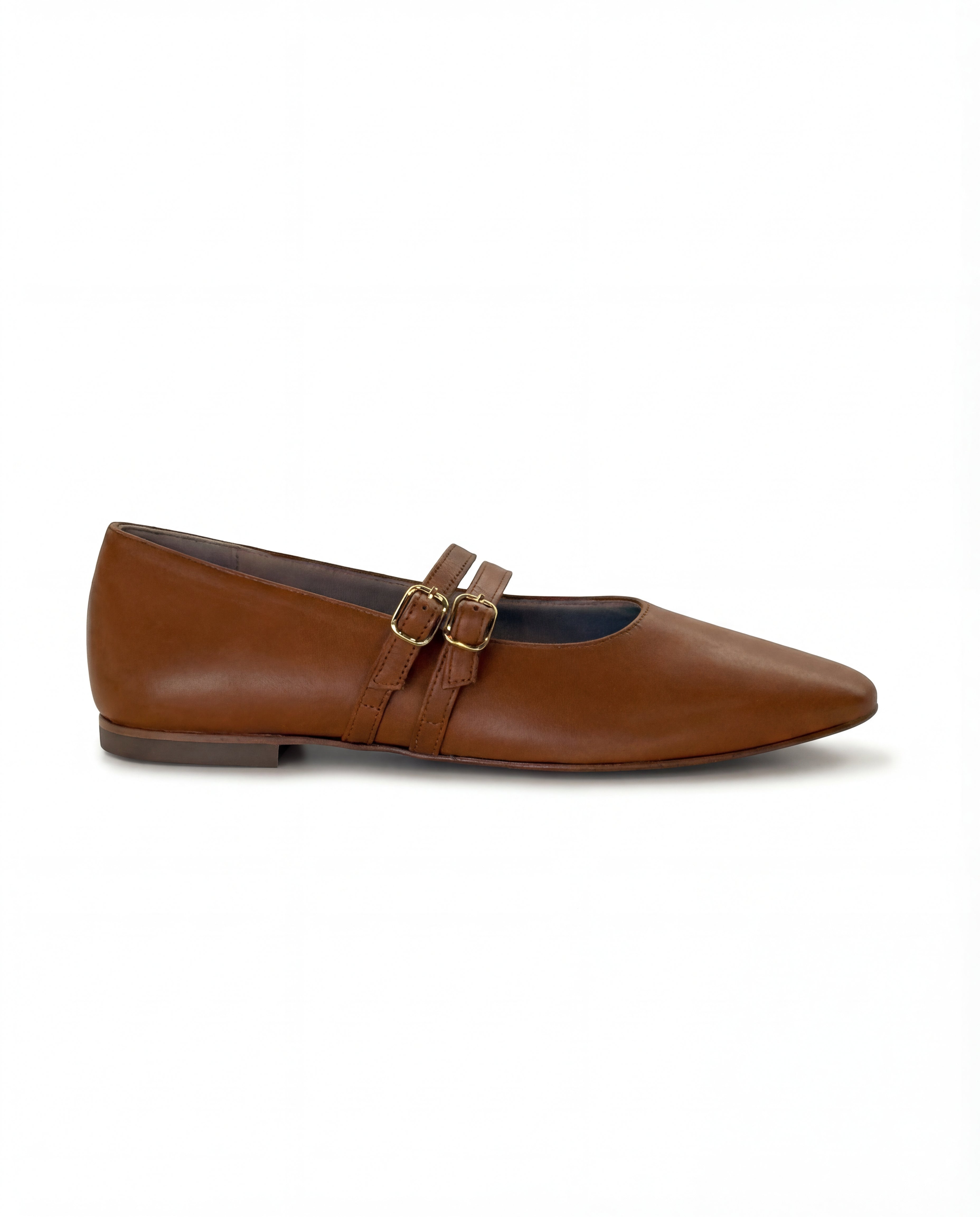 Amelie Double Strap Cognac