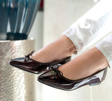 Eleonor Burgundy Patent Leather