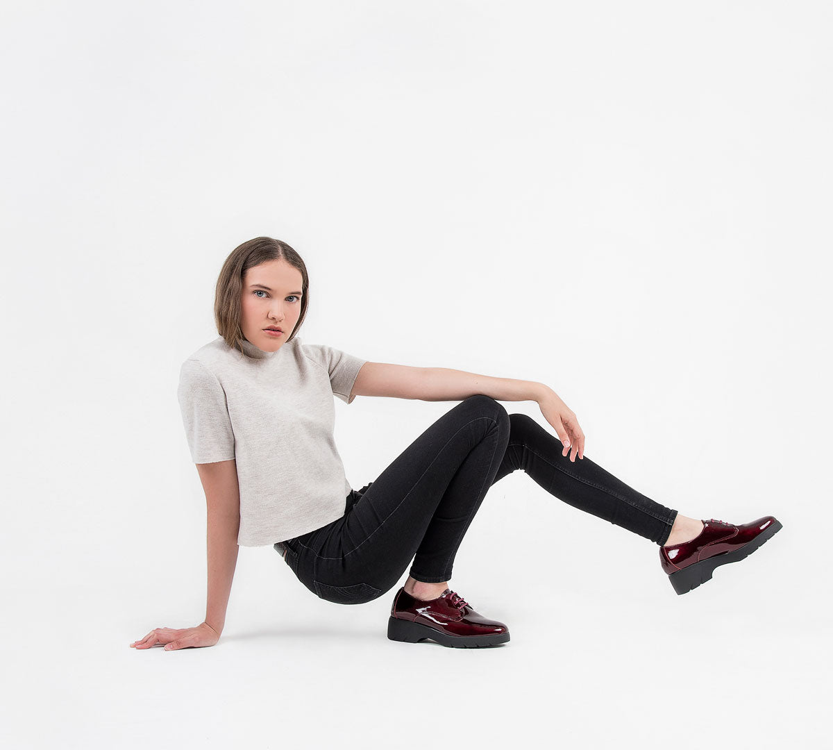 San Sebastian Rioja Burgundy Patent Leather