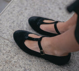 T-Strap Black Velvet