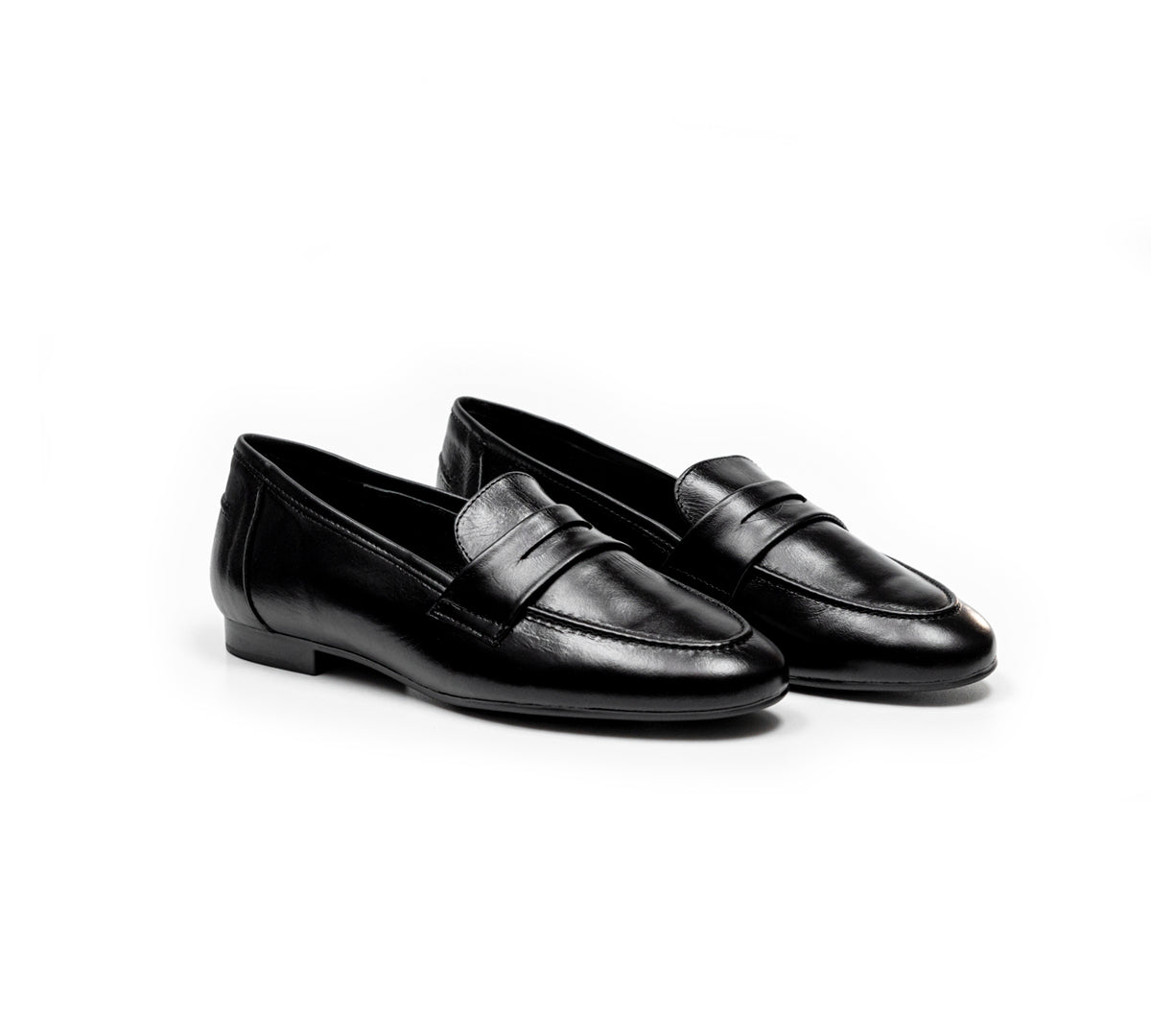 Toledo Penny Loafer Black Leather