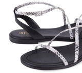 Cadaqués Black & White Sandal