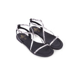 Cadaqués Black & White Sandal