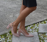 Ines Pink Block Heel