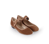 Merceditas Mary Jane In Camel Velvet