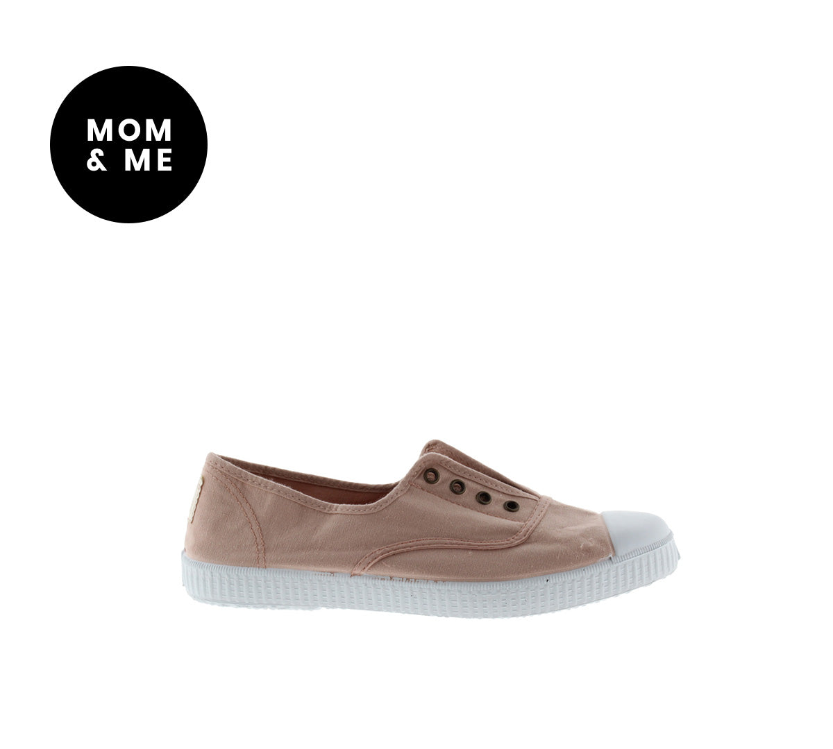 Victoria Light Nude Rubber-Toecap Canvas