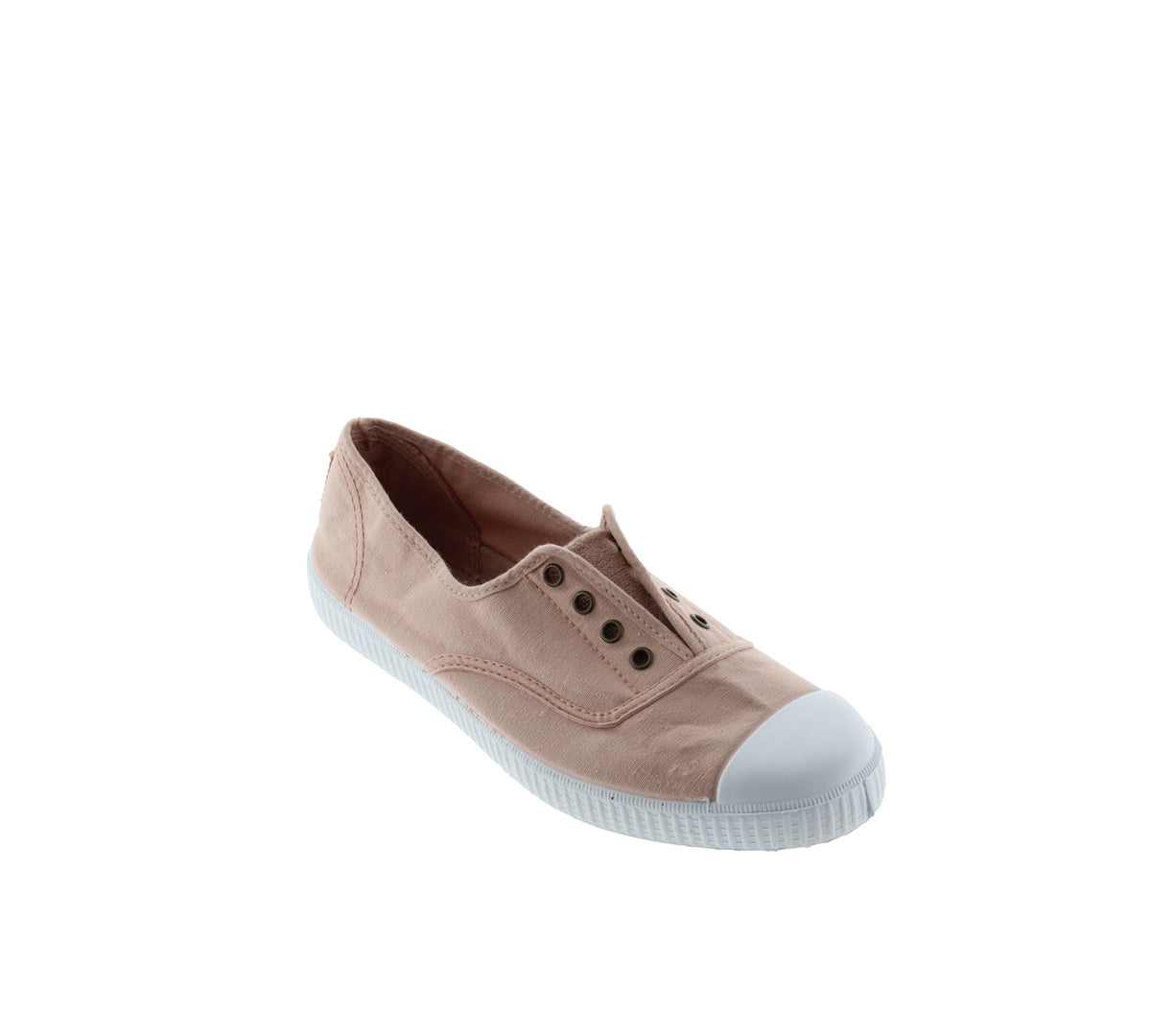 Victoria Light Nude Rubber-Toecap Canvas