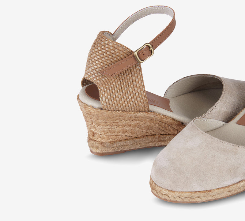 Gimena Taupe Medium Wedge