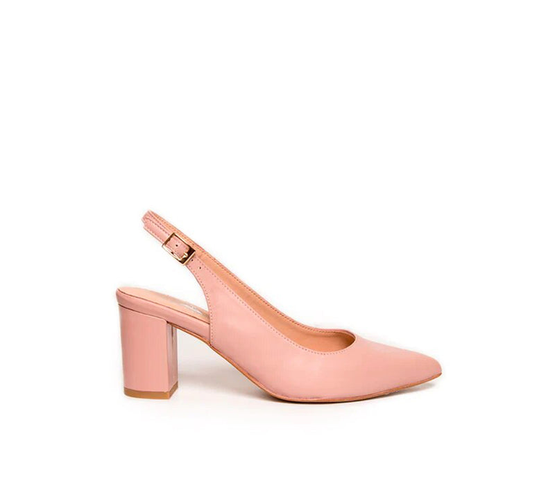 Ines Pink Block Heel