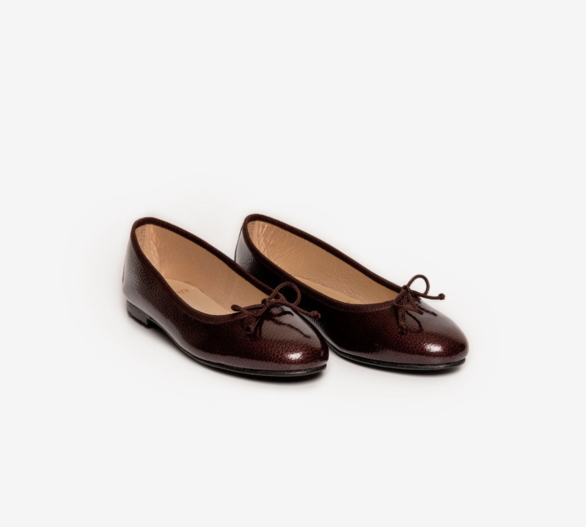 Sofia Ballet Flat - Dark Brown Patent