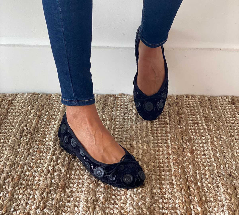 Sofia Black With Sequins