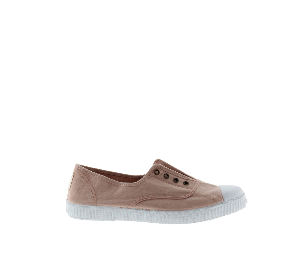 Victoria Light Nude Rubber-Toecap Canvas