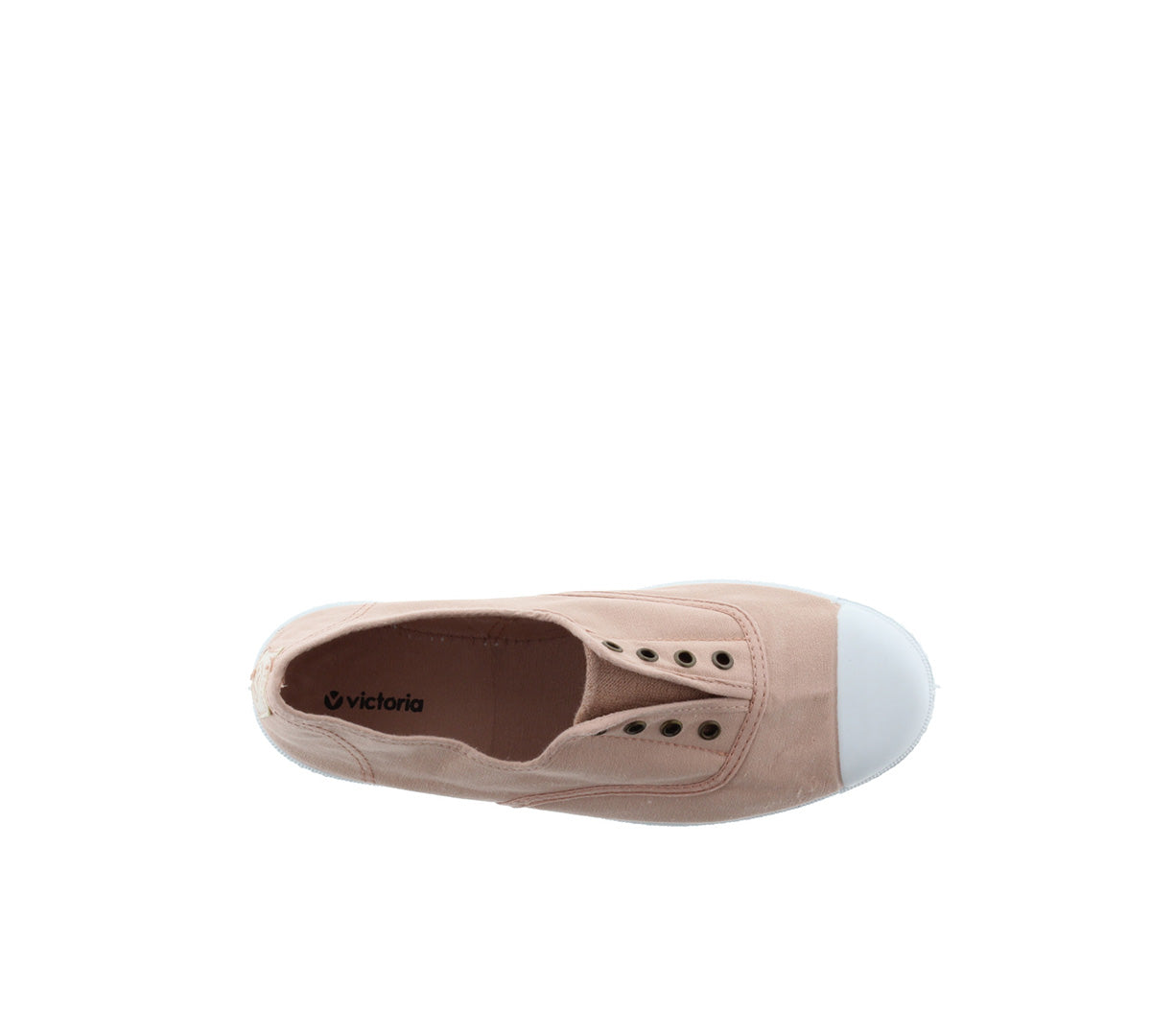 Victoria Light Nude Rubber-Toecap Canvas
